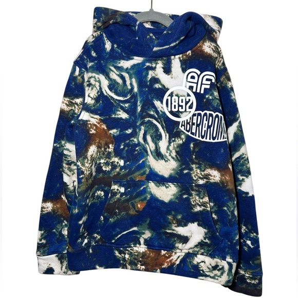 Abercrombie Kids Boys Graphic Cotton Blend Hoodie Size 9/10 - Picture 1 of 4